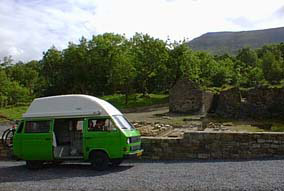 Campsite by the old mill