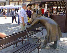 Statue taking a rest