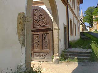 Carved door in Spisska Kapitula